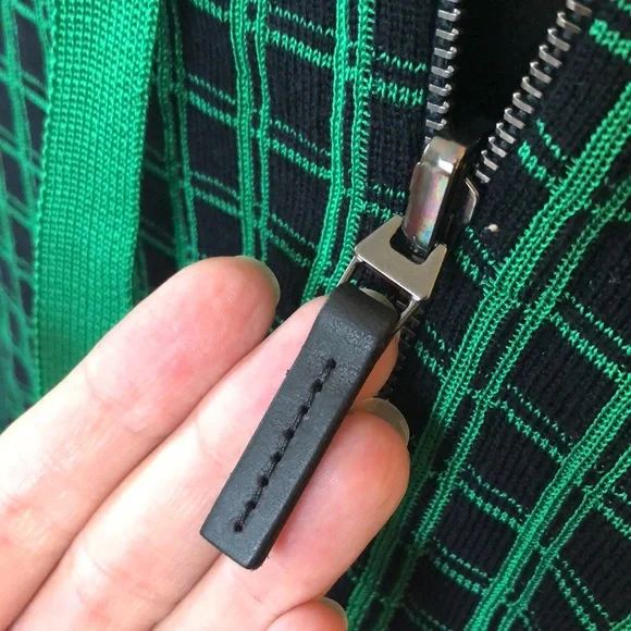 Piazza Sempione Checkered Zip Up Jacket NWT - Picture 6 of 12